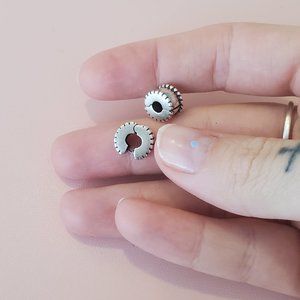 Authentic Pandora - Beaded Round Clip Charm (Set of 2)